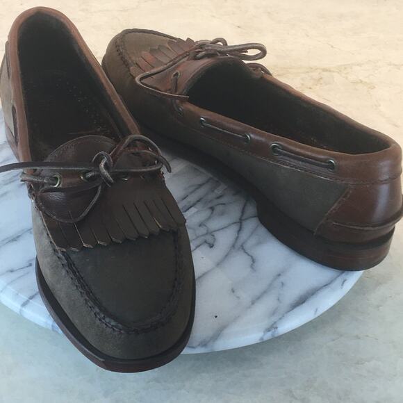 G. H. Bass & Co. Brown WEEJUNS Leather Loafer Men's Size 8 1/2 - Picture 1 of 16